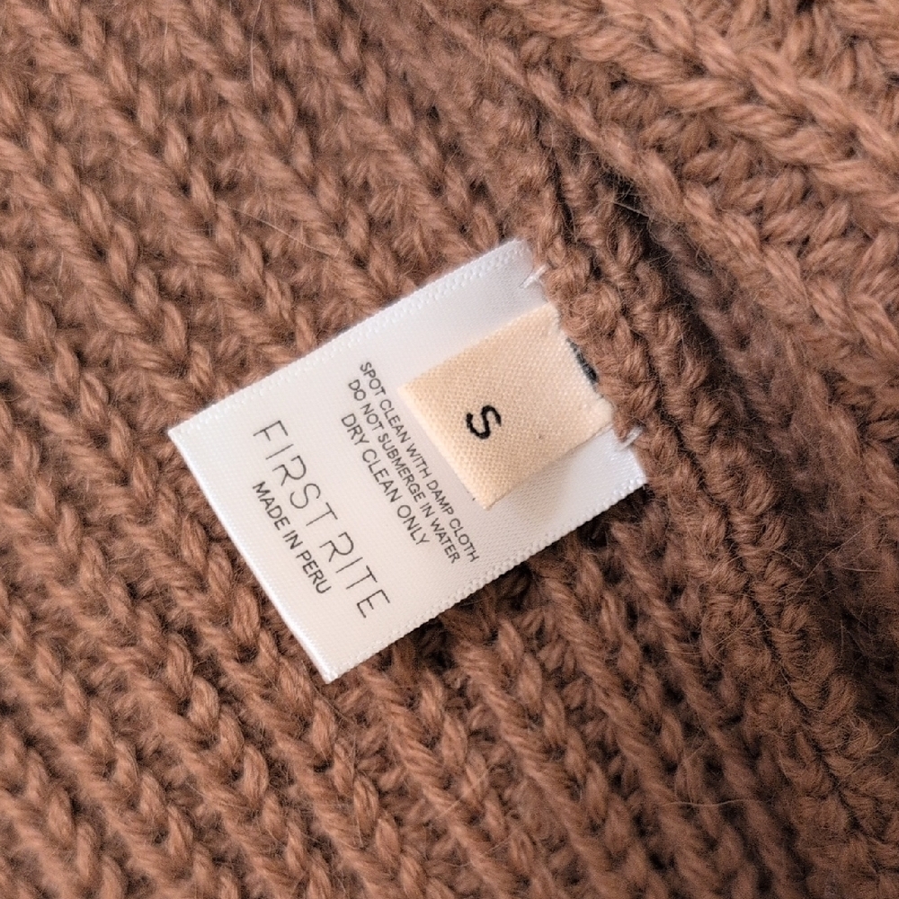 NWOT First Rite Camel Sweater Coat Size S - Picture 5 of 7
